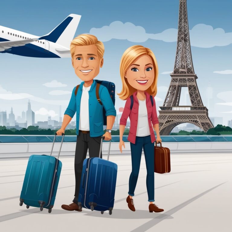 Couple trip france